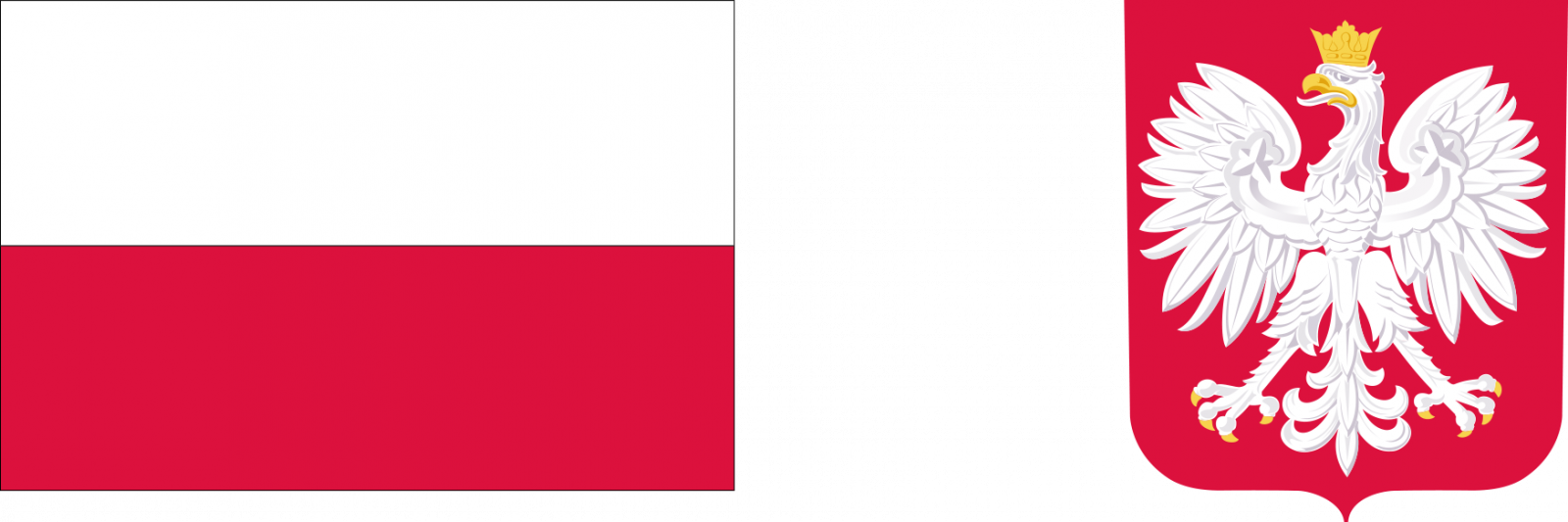 flaga Polski i godł